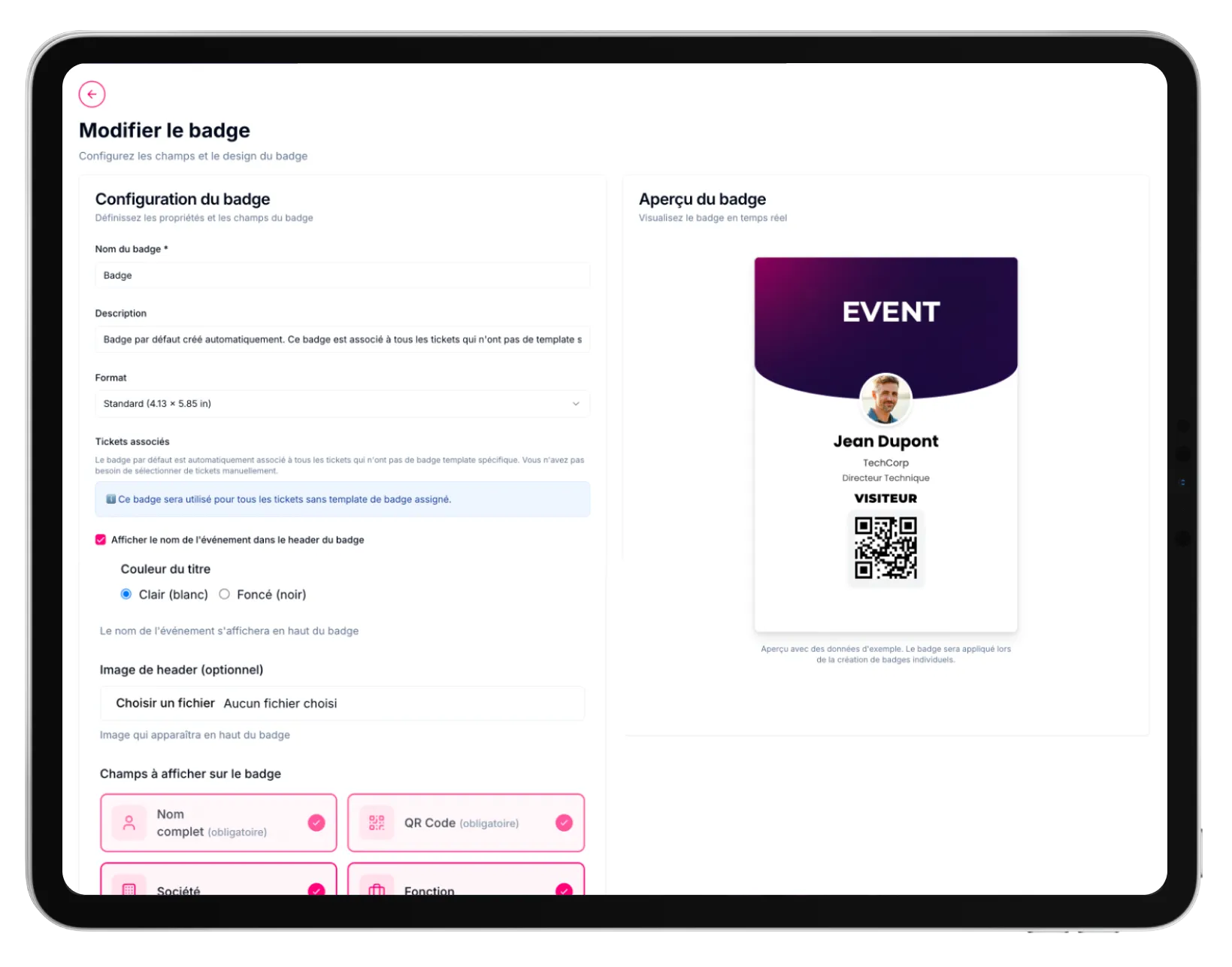 Badges & contrôle d'accès